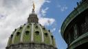 The dome of the Pennsylvania Capitol in Harrisburg.