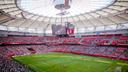 The BC Place in Vancouver, British Columbia hosting a 2015 Women's FIFA World Cup match.