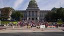 The state Capitol building in Harrisburg is pictured.