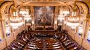 The Pennsylvania House floor inside the Capitol building in Harrisburg.