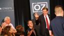 Mehmet Oz waves as he enters his "safer streets" community roundtable discussion at Galdos Catering and Entertainment in South Philadelphia on Thursday, Oct. 13, 2022.