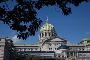 The Pennsylvania Capitol building in Harrisburg.