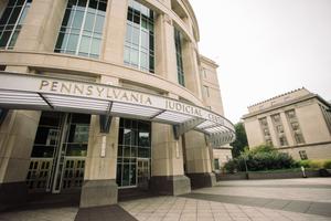 The Pennsylvania Judicial Center, located in Harrisburg, is the home of the Commonwealth Court.