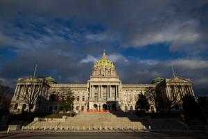 The Pennsylvania State Capitol Building in Harrisburg.