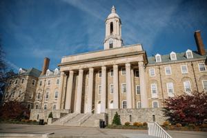 Old Main on Penn State's University Park campus in State College, Pennsylvania.