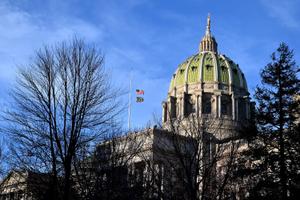 The Pennsylvania Capitol in Harrisburg.