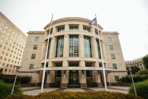 The Pennsylvania Judicial Center in Harrisburg, near the state Capitol building.